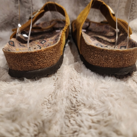 Birkenstock Mayari Oiled Yellow Aztec Sandals 41 - Picture 9 of 13
